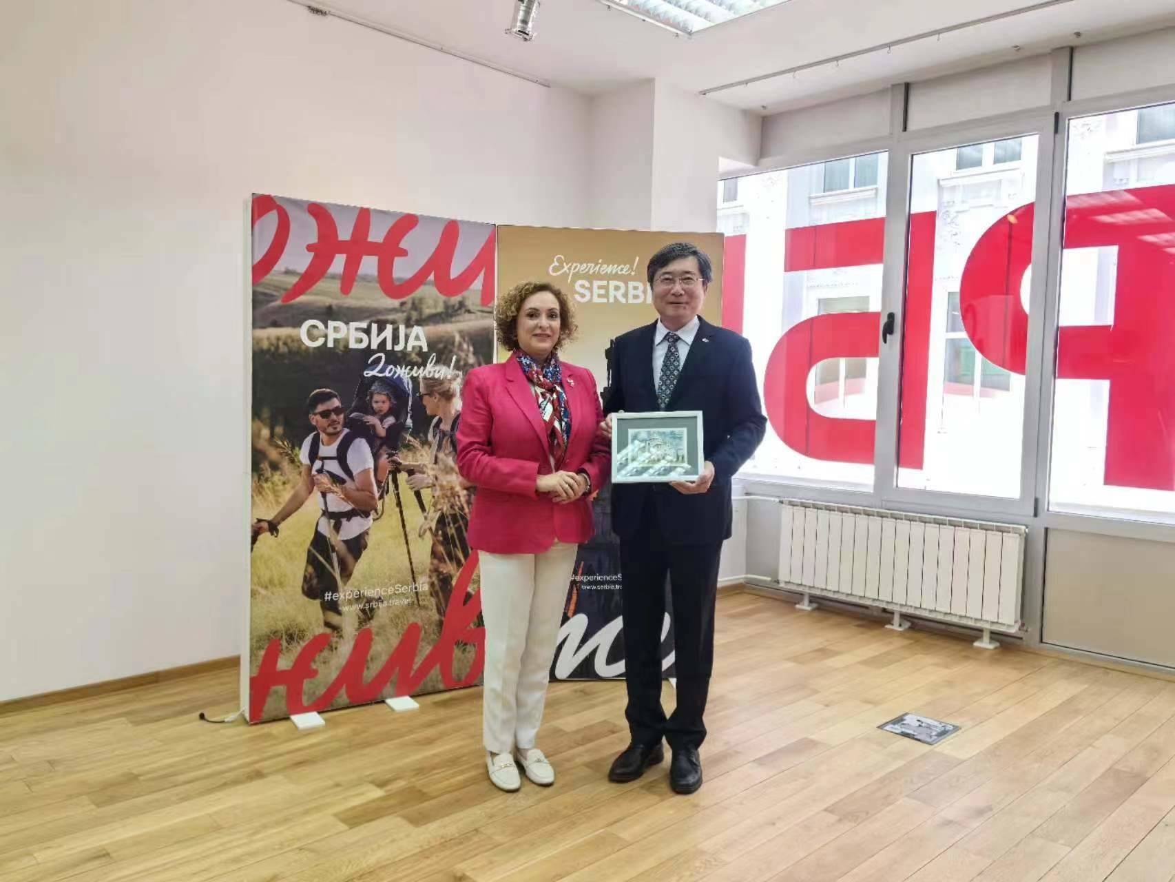 WTA Chair ZHANG Xu Meets with CEO of National Tourism Organization of Serbia