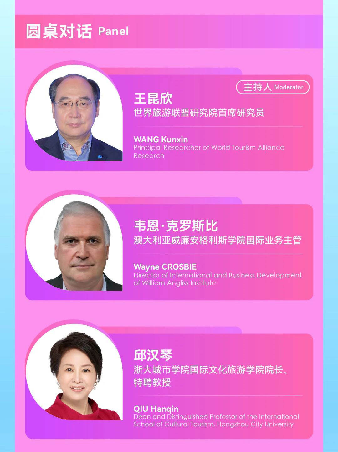 “2024世界旅游联盟·湘湖对话”演讲嘉宾预告