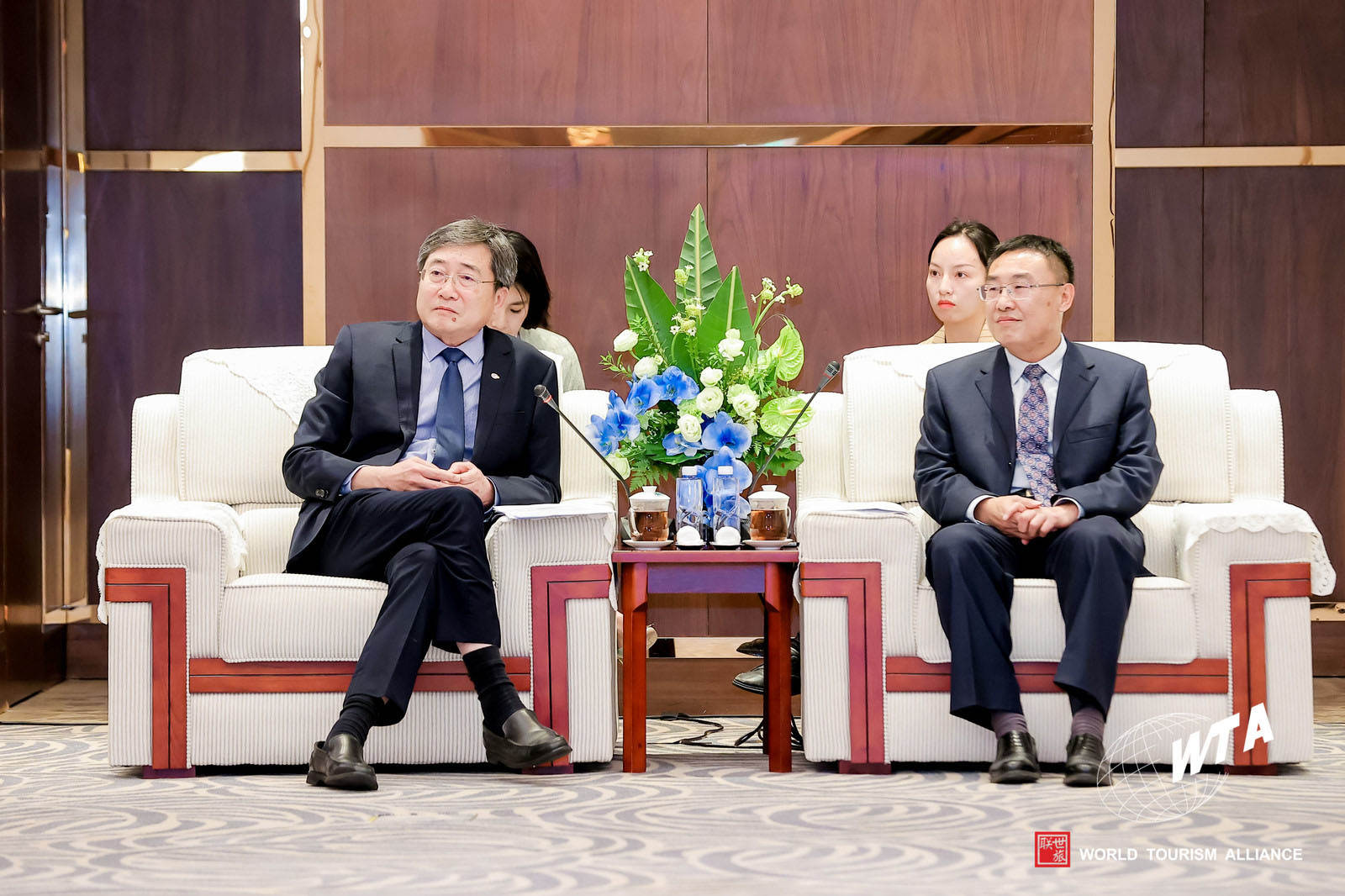 中国文化和旅游部副部长卢映川会见世界旅游联盟领导集体